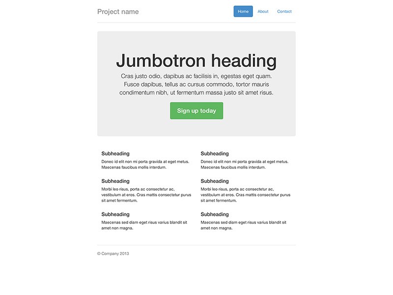 Jumbotron narrow