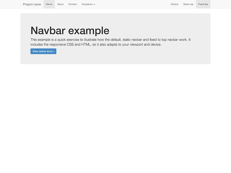Navbar fixed