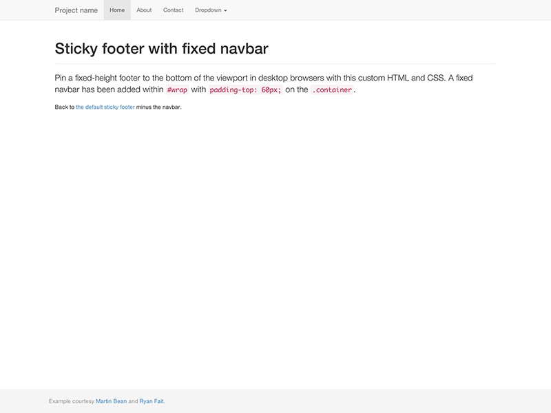 Sticky footer navbar